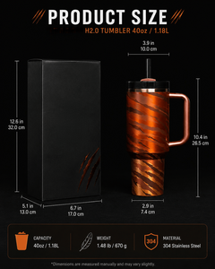 Gobelet isotherme 40oz avec poignée et paille, design Halloween, pour <span class=keywords><strong>Stan</strong></span> Cup H2.0, best-seller, personnalisable avec logo de grande marque, pour l'extérieur - Product Image 6
