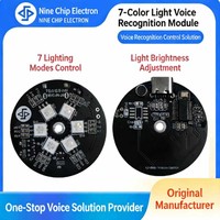 Módulo de Reconocimiento de Voz con Luz de Siete Colores NRK3301, Fabricante OEM para Módulo de Control de Voz Personalizado