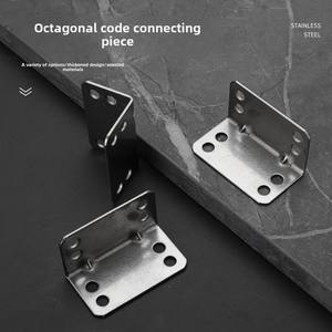 Soporte <span class=keywords><strong>de</strong></span> ángulo <span class=keywords><strong>de</strong></span> acero inoxidable <span class=keywords><strong>de</strong></span> 90 grados en forma <span class=keywords><strong>de</strong></span> L engrosada, fijador <span class=keywords><strong>de</strong></span> 8 orificios para estante <span class=keywords><strong>de</strong></span> silla <span class=keywords><strong>de</strong></span> mesa, soporte <span class=keywords><strong>de</strong></span> hierro triangular <span class=keywords><strong>de</strong></span> Metal - Product Image 5