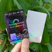 Cartes d'identité d'hologramme de luxe en plastique Pvc Rfid Nfc d'impression personnalisée en vrac