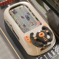 Jeu de Course pour Enfants avec Volant de Simulation, Conduite Évitement d'Obstacles, Aventure et Casse-Tête, Jeu de Table d'Intérieur