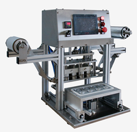 Machine de scellage de plateau de bureau, machine de scellage semi-automatique pour gobelets en plastique, yaourt, confiture (convient pour les aliments)