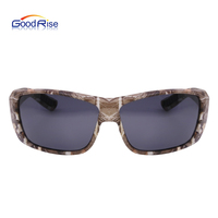 Lunettes de soleil de sport recyclées à monture TPX polarisées pour hommes et femmes pour la pêche surf flottant fabriquées avec des lentilles Tac