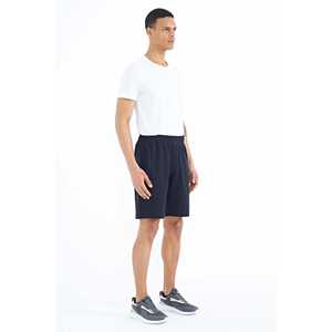 Short en coton bleu marine pour homme Ryan, coupe standard avec poches, modèle 81239 - Product Image 6
