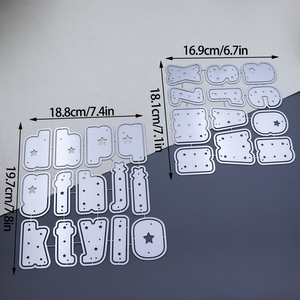 Nouvelles Matrices de Découpe Métalliques Exclusives pour l'<span class=keywords><strong>Alphabet</strong></span> (26 Lettres Minuscules) – Idéales pour Créer des Motifs, des Découpes et des Pochoirs en Relief pour le Scrapbooking DIY - Product Image 5