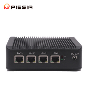 Piesia <span class=keywords><strong>Celeron</strong></span> j4125 J1900 <span class=keywords><strong>atom</strong></span> e3845 Nano Mini PC 8GB Quad Core 4 LAN 1 * HD VGA x86 Router pfsense Barebone Thin Client Mini PC - Product Image 4