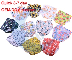 Pañal de Tela Reutilizable para Bebé con Diseño de Cierre de Gancho y Bucle Impermeable, Material de Algodón - Product Image 2