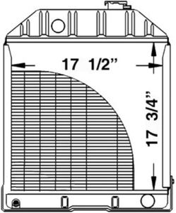 C5NN8005N nucleo di ricambio radiatore per <span class=keywords><strong>modelli</strong></span> <span class=keywords><strong>Ford</strong></span> si adatta 340 4100 4500 4600 4500NO 4500O 4600O 4600SU 5000 - Product Image 6