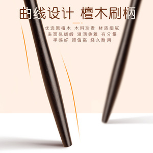 แปรงคอนซีลเลอร์แบบหัวแปรง ด้ามไม้ ขนแปรงสังเคราะห์ เครื่องมือแต่งหน้าที่แม่นยำ สำหรับการเกลี่ยรองพื้น - Product Image 5