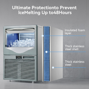 Máquina de Hielo Automática Comercial de Alta Productividad de 50 kg con Compresor Incorporado, Máquina de Hielo Industrial de Alta Precisión - Product Image 5