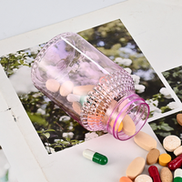 Bouteille en plastique PET avec roulettes pour comprimés effervescents de 150 ml, capsules, comprimés médicinaux, bouteille de stockage, bouteilles d'emballage