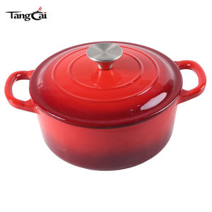 Meilleure Vente : <span class=keywords><strong>Cocotte</strong></span> en <span class=keywords><strong>Fonte</strong></span> Émaillée 24 cm 5QT avec Couvercle, Fond Plat, Fournisseur Chinois, En Stock - Product Image 1