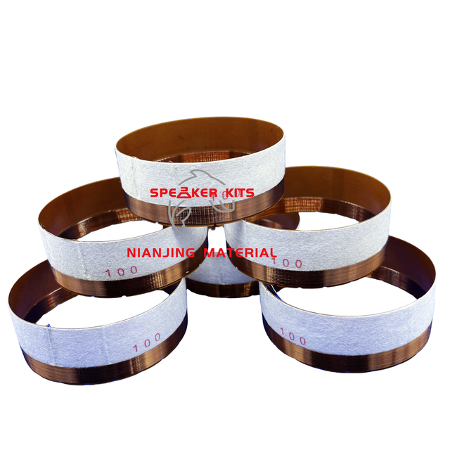 High Temperature Resistance 4 Inch Glass Fiber in Out Voice Coil for Subwoofer Replacement Coil Speaker Accessories