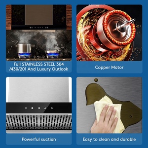 <span class=keywords><strong>Hotte</strong></span> de cuisine pour appartement en acier inoxydable avec filtre à graisse, <span class=keywords><strong>hotte</strong></span> <span class=keywords><strong>aspirante</strong></span> <span class=keywords><strong>moderne</strong></span> à montage mural, <span class=keywords><strong>hotte</strong></span> de cuisine - Product Image 3