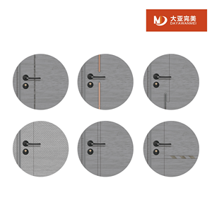 Style minimaliste populaire solide balançoire ouverture portes intérieures en chêne avec lignes de sculpture noires portes intérieures de haute qualité pour <span class=keywords><strong>bloc</strong></span> - Product Image 2