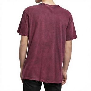 เสื้อยืดผู้ชายทรงเรกูลาร์ฟิต ย้อมสีไทได ผ้าฝ้าย 100% เนื้อหนา ทรงดรอปไหล่ แห้งเร็ว สไตล์สตรีทแวร์ ล้างสีแบบแอซิดวอช ขายดี - Product Image 3