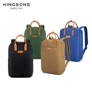 Kingsons Unisex <b>Student</b> <b>Backpack</b> 15 Inches Water Resistant Lightweight Solid Color Casual Travel <b>Backpack</b> - Product Image 1