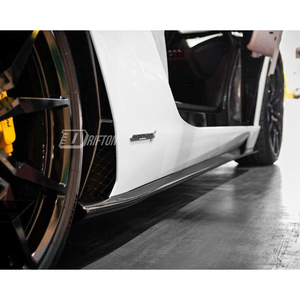 สเกิร์ตข้างคาร์บอนไฟเบอร์แบบแห้งสไตล์ OEM สำหรับ Lamborghini Aventador S LP740 ปี 2016-2021 ชุดแต่งตัวถัง - Product Image 2