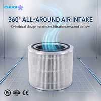 Filtro 3 en 1 H13 HEPA de Carbón Redondo Desechable, Paquete de 2, para Purificador de Escritorio Compacto, Dormitorio, Estudio, Habitación Pequeña, Oferta Económica