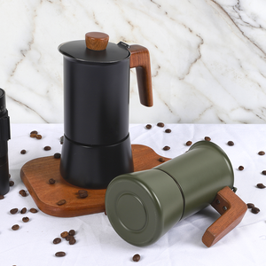 <span class=keywords><strong>Cafetière</strong></span> Moka Commerciale Ergonomique en Bois et Acier Inoxydable 18/<span class=keywords><strong>8</strong></span>, 4 <span class=keywords><strong>Tasses</strong></span>, <span class=keywords><strong>6</strong></span> <span class=keywords><strong>Tasses</strong></span>, <span class=keywords><strong>Cafetière</strong></span> Italienne, Machine à Expresso - Product Image 5