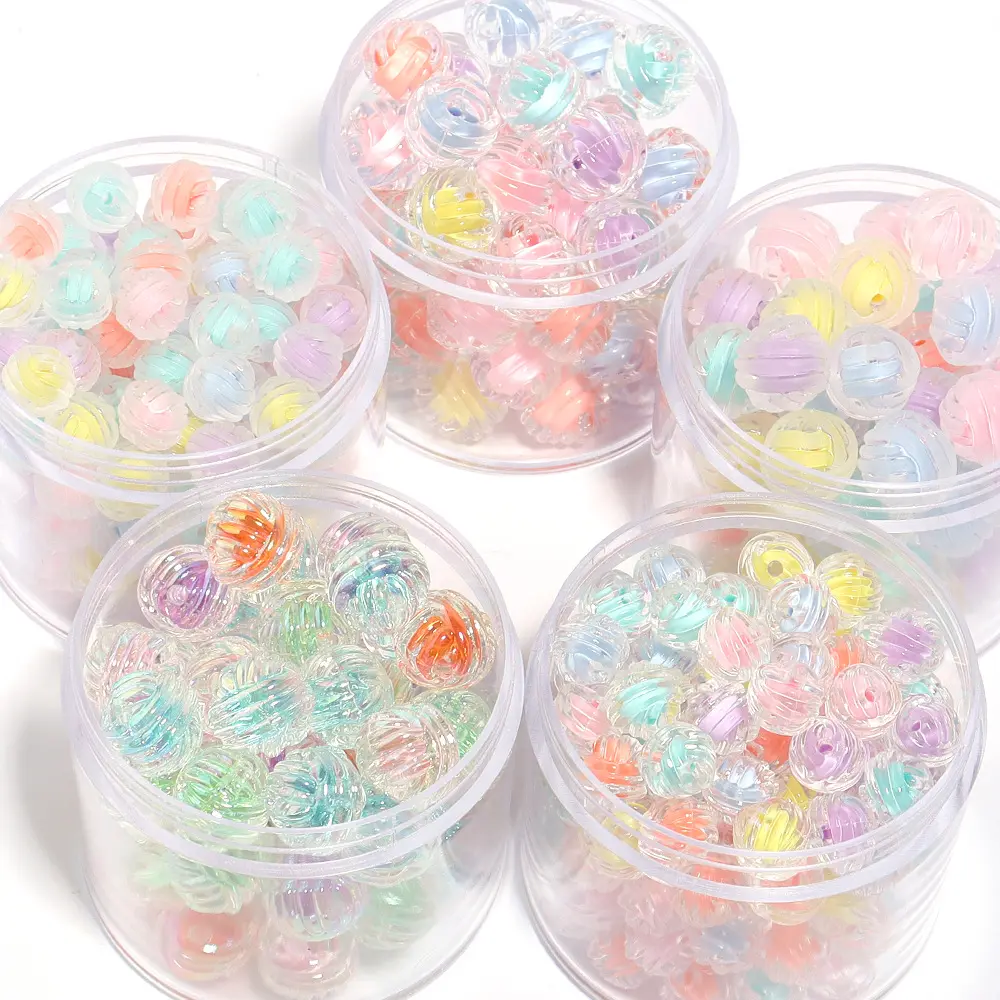 Multi-style Transparent Acrylic Medium Loose Beads DIY Bracelet Beads Jewelry Accessories Wholesale