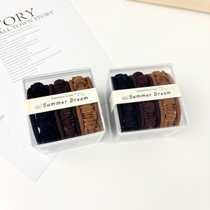 Summer Dream Hair Ties Set 9pcs Nylon Elastic Braided High Ponytail Daily Use - Product Image 3