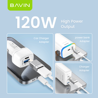 BAVIN OTG65 120W 10Gbps USB 3.1 Aluminium Alloy Kabel Adaptor Konverter USB Female ke Type C Male Otg