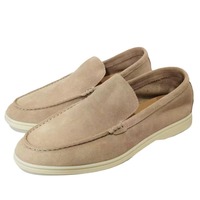 Nouveaux Mocassins Décontractés Homme Style Européen et Américain pour le Commerce International, Tige Mate, Semelle Extérieure en Caoutchouc, Légers, Automne