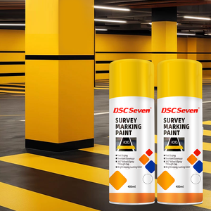 Pintura en <span class=keywords><strong>Aerosol</strong></span> <span class=keywords><strong>Fluorescente</strong></span> de Alta Visibilidad para Demarcación Temporal de Líneas en el Suelo en Construcción y Topografía - Product Image 6