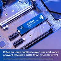 قرص صلب داخلي جديد من نوع NVMe PCIE GEN3 SSD M.2 2280 للكمبيوتر المكتبي، طراز Blue SN5000 بسعة 1 تيرابايت، سرعة 5,150 ميجابايت/ثانية