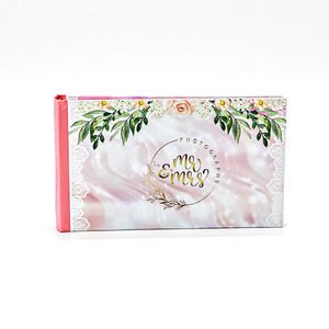 Custom Dream Wedding Designs Mr. & Mrs. Photo Booth Album con Memo bolsillos transparentes Book Bound Photo Album barato en línea - Product Image 1