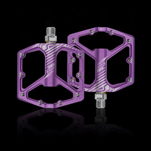 Pédale de vélo en alliage d'aluminium, plateforme large, antidérapante, avec roulement scellé, pour VTT et vélo de route - Product Image 3