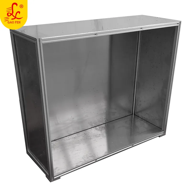 Stainless steel workbench frame for aluminum profiles