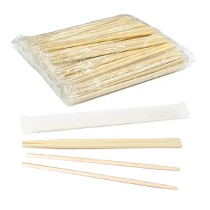 Disposable takeaway chopsticks paper wrap 210mm 250mm bamboo twins chopsticks