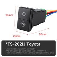 Interrupteur à bouton-poussoir pour voiture, symbole kangourou, interrupteur marche/arrêt avec faisceau de câbles pour Toyota Landcruiser Camry Corolla Tacoma Sienna