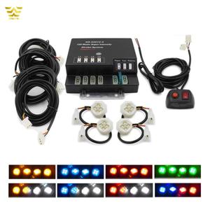 <span class=keywords><strong>Kit</strong></span> de luces estroboscópicas para vehículos, accesorio de lámpara de advertencia de emergencia de 80W y 12v, 4 unidades - Product Image 3