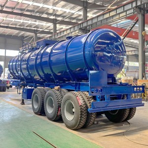 Semi-remorque citerne à soude caustique de 20 000 litres, 3 essieux, pour produits chimiques dangereux, avec réservoir en acier inoxydable et revêtement PE - Product Image 5