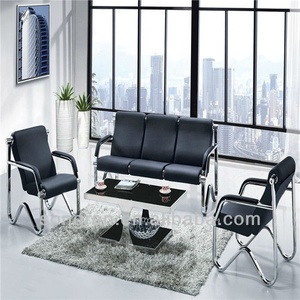 Fábrica de oficina sofá de foshan sofá de oficina de Piel negro sofá seccional <span class=keywords><strong>precio</strong></span> de venta - Product Image 1