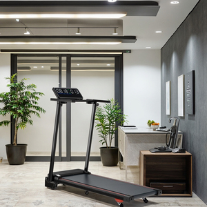 Nhà tập thể dục phòng tập thể dục nhỏ Điện Gấp Máy chạy bộ với điều chỉnh hướng dẫn sử dụng nghiêng màn hình LED tập thể dục Cardio - Product Image 6