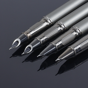 Gun grigio nero asta di metallo penna stilografica con Logo personalizzato ufficio commerciale scrittura pratica penna regalo perfetto per lui/lei - Product Image 5
