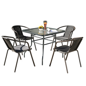 Customized Modern Outdoor Rattan Furniture Leisure Chairs Balcony Tables with Waterproof Feature Including <strong>Patio</strong> <strong>Umbrellas</strong> <strong>Bases</strong> - Product Image 5