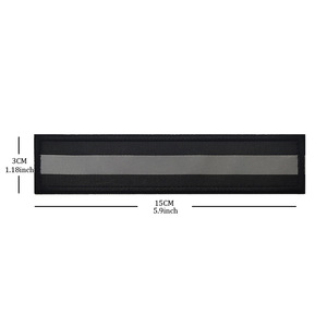 Patch tactique réfléchissant haute visibilité personnalisé en usine, patch d'identification de sécurité avec fixation auto-agrippante pour la sécurité - Product Image 3