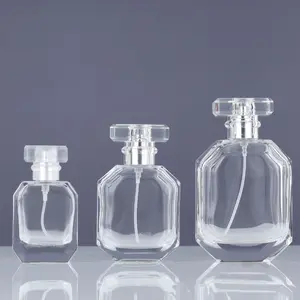زجاجة عطر زجاجية فارغة بتصميم مخصص فاخر 30 مللي 50 مللي 100 مللي للبيع بأسعار تنافسية
