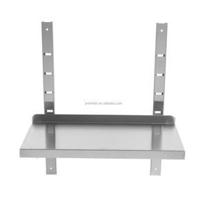 Étagère de rangement réglable en hauteur à une seule couche en acier inoxydable, organisateur de cuisine commercial - Product Image 2