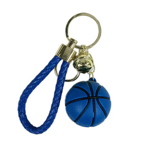 Star Basketball Metal Bell Key Chain Pendant Various Styles Backpack Charm New Soft Rubber Basketball Key Chain