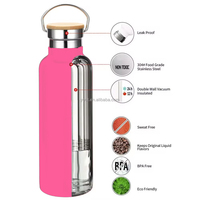 Wholesale Customised 500ml Stainless Steel Double Wall Water Bottle Personalised with Custom Logo No Minimum Order Sale