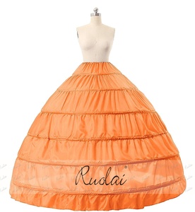 WS-5002 Dernière Coloré De Bal Quinceanera Robes Robe De Bal 6 Cerceaux Jupon <span class=keywords><strong>Crinoline</strong></span> pour Robe De Mariée - Product Image 5