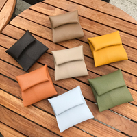 Porte-monnaie miniature pour femme en cuir véritable - Design carré, portable, taille et couleur personnalisables