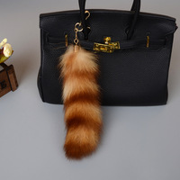 Porte-clés Raton Laveur Américain du Nord, Pendentif Queue de Renard, Accessoire de Sac, Accessoire de Performance Anime et Cinématographique, Fabriqué au Hebei