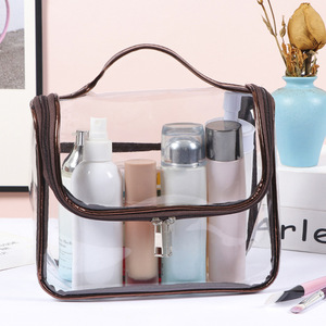 Bolsa de Aseo Portátil de Nailon PU para Hombre, Bolsa de Maquillaje de Gran Capacidad, Bolsa de Viaje para Cosméticos - Product Image 6